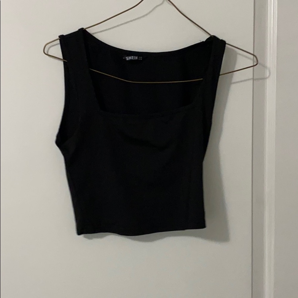 black tank top
